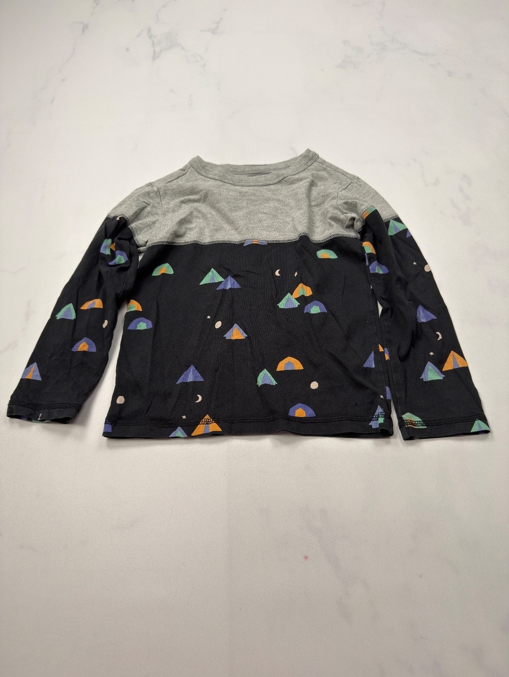 Tea Collection Printed T Shirt Black Gray 2000s Classic Style - Boys 5